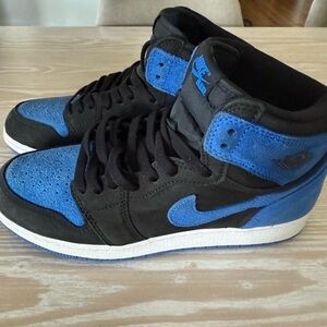 Nike Men's Black and Blue Sneakers